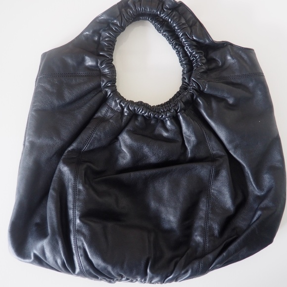 Authentic Pre-Owned Francesco Biasia Large Black Leather Bag - Picture 2 of 3